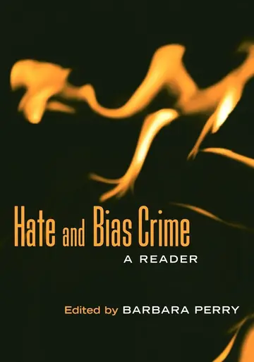 Cover of Hate and Bias Crime