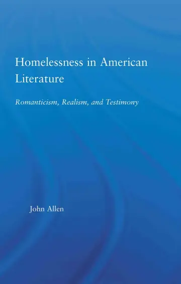 Cover of Homelessness in American Literature