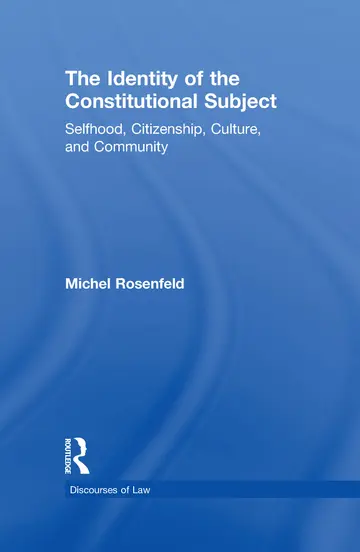 Cover of The Identity of the Constitutional Subject
