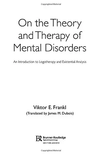 Cover of On the Theory and Therapy of Mental Disorders