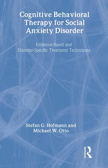 Cover of Cognitive Behavioral Therapy for Social Anxiety Disorder