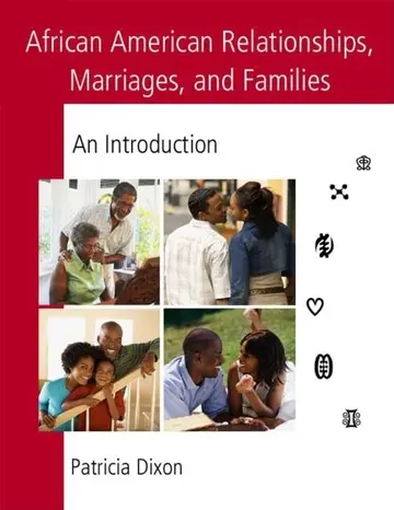 Cover of African American Relationships, Marriages, and Families