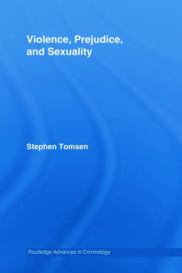 Cover of Violence, Prejudice and Sexuality
