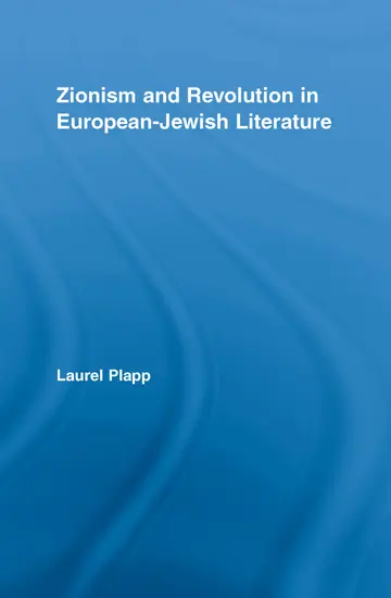 Cover of Zionism and Revolution in European-Jewish Literature