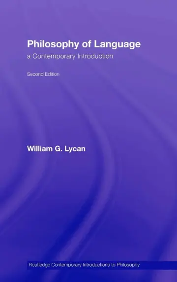 Cover of Philosophy of Language