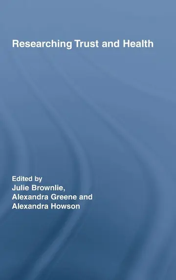 Cover of Researching Trust and Health