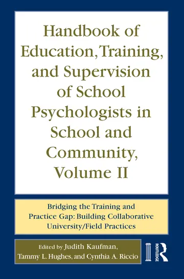 Cover of Handbook of Education, Training and Supervision of School Psychologists in School and Community