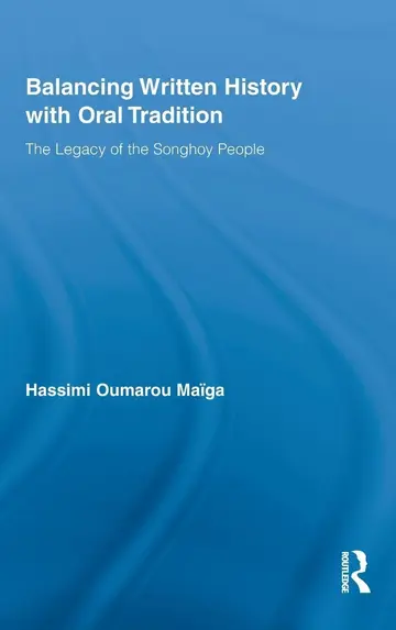 Cover of Balancing Written History with Oral Traditions