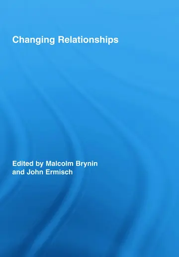 Cover of Changing Relationships