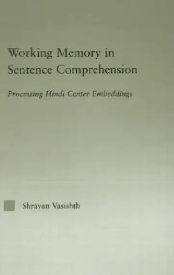 Cover of Working Memory In Sentence Comprehension