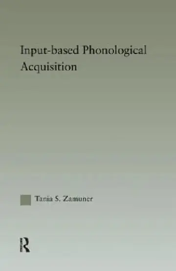 Cover of Input-based Phonological Acquisition