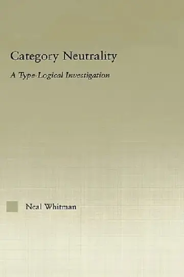 Cover of Category Neutrality