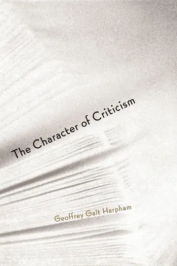 Cover of The Character of Criticism