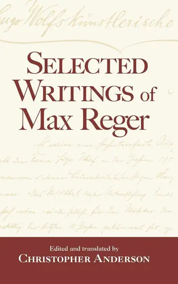 Cover of Selected Writings of Max Reger