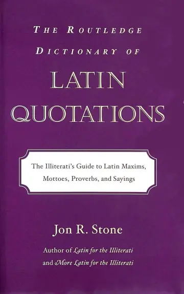 Cover of Routledge Dictionary of Latin Quotations