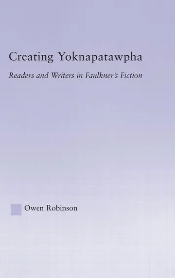 Cover of Creating Yoknapatawpha