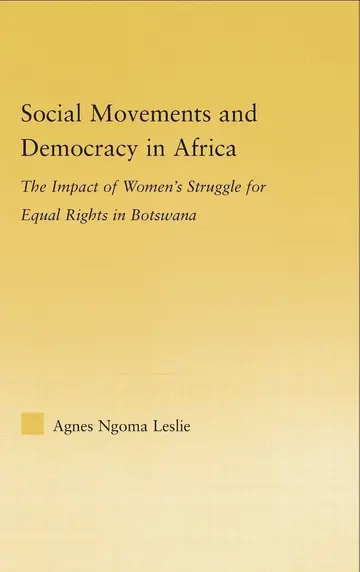 Cover of Social Movements and Democracy in Africa