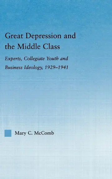 Cover of Great Depression and the Middle Class