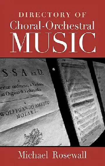 Cover of Directory of Choral-Orchestral Music