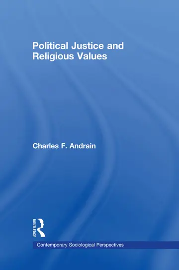 Cover of Political Justice and Religious Values