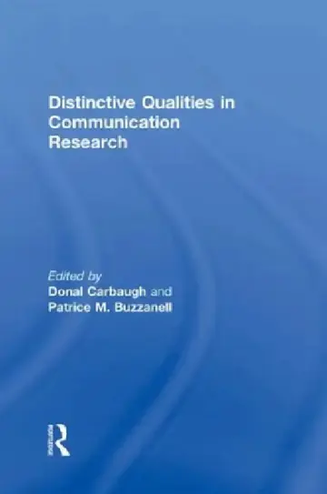 Cover of Distinctive Qualities in Communication Research