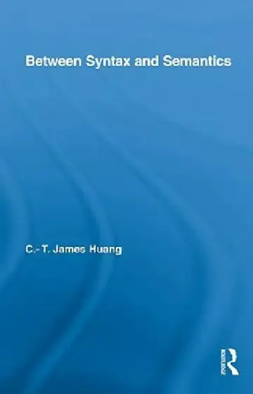 Cover of Between Syntax and Semantics