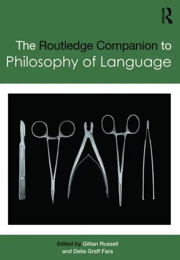 Cover of The Routledge Companion to Philosophy of Language