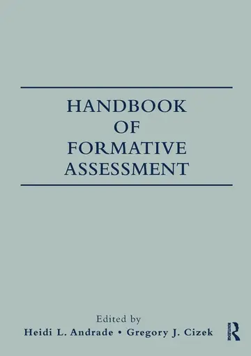 Cover of Handbook of Formative Assessment