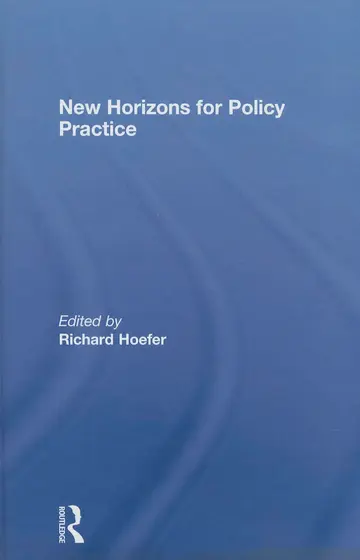 Cover of New Horizons for Policy Practice