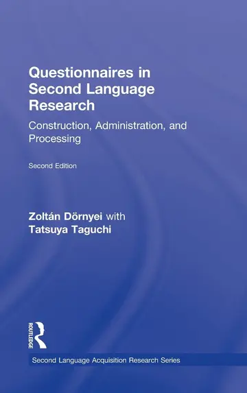 Cover of Questionnaires in Second Language Research
