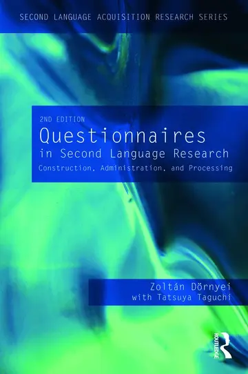 Cover of Questionnaires in Second Language Research