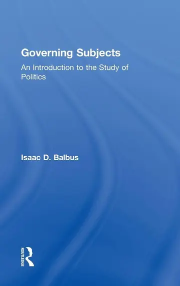 Cover of Governing Subjects