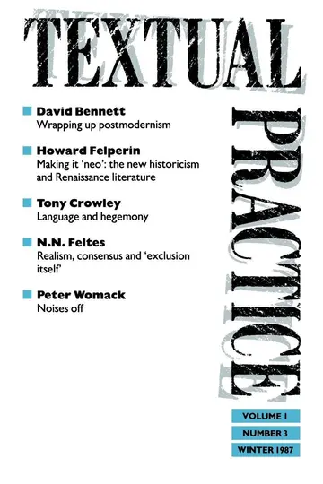 Cover of Textual Practice, Issue 3 (1)