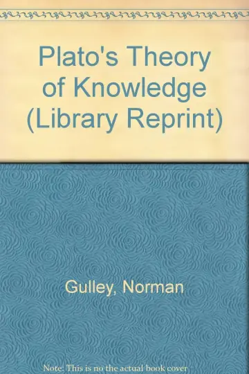 Cover of Plato's Theory of Knowledge