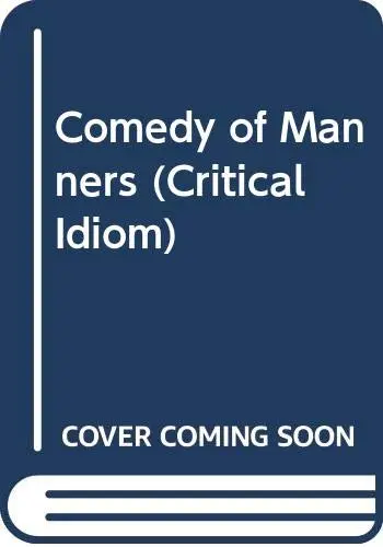 Cover of Comedy of Manners
