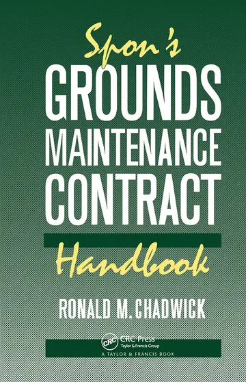 Cover of Spon's Grounds Maintenance Contract Handbook