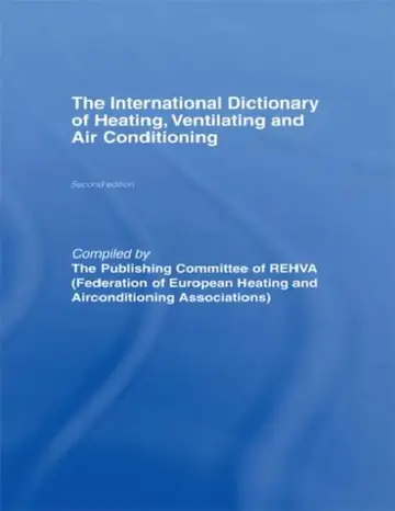 Cover of International Dictionary of Heating, Ventilating and Air Conditioning