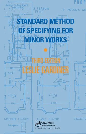 Cover of Standard Method of Specifying for Minor Works