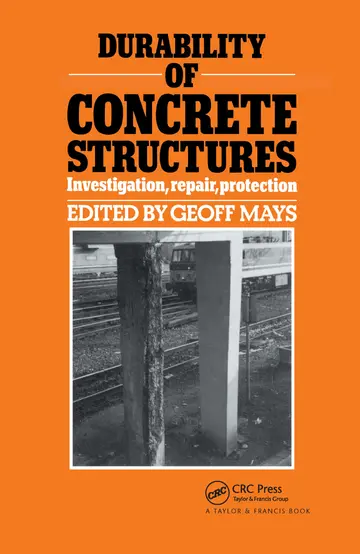 Cover of Durability of Concrete Structures Investigation Repair Protection
