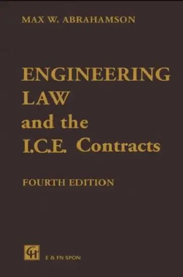 Cover of Engineering Law and the I.C.E. Contracts