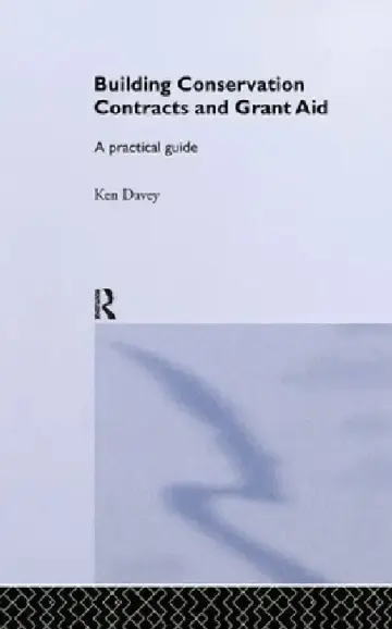 Cover of Building Conservation Contracts and Grant Aid
