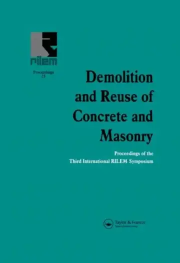 Cover of Demolition and Reuse of Concrete and Masonry