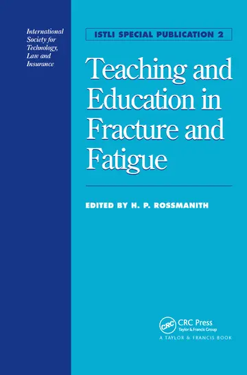Cover of Teaching and Education in Fracture and Fatigue