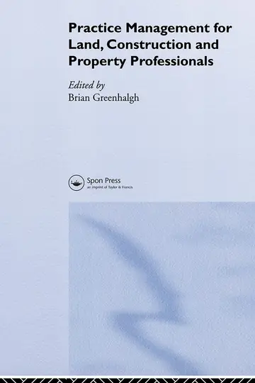 Cover of Practice Management for Land, Property and Construction Professionals