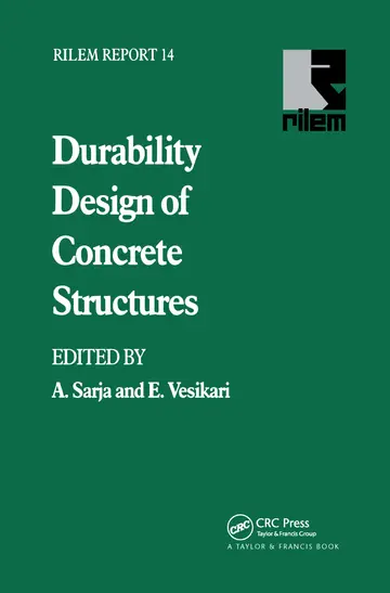 Cover of Durability Design of Concrete Structures