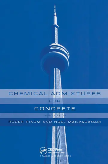 Cover of Chemical Admixtures for Concrete, 3Rd Edition