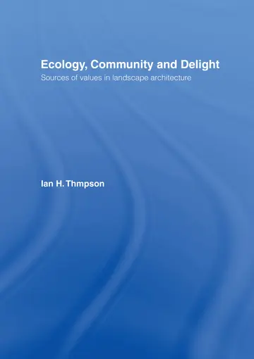 Cover of Ecology, Community and Delight