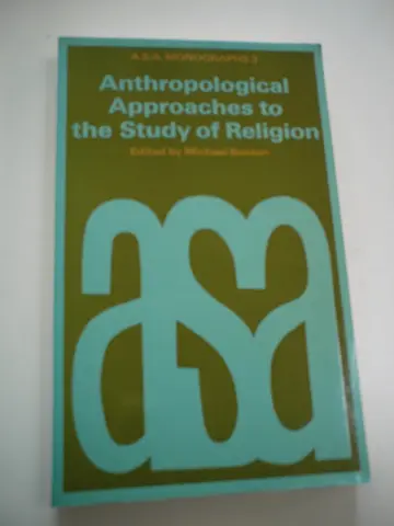 Cover of Anthropological Approaches to the Study of Religion
