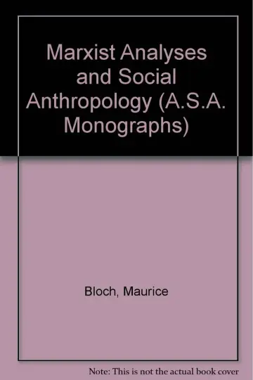 Cover of Marxist Analyses and Social Anthropology