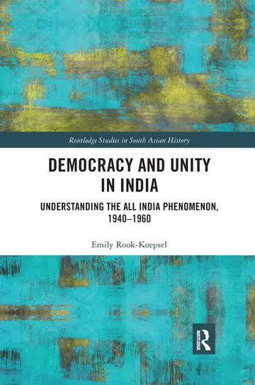 Cover of Democracy and Unity in India